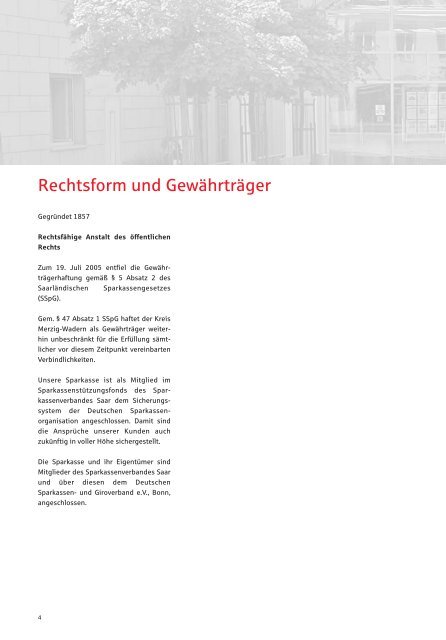 GeschÃ¤ftsbericht 2005 - Sparkasse Merzig-Wadern