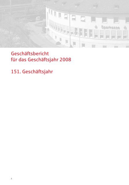 GeschÃ¤ftsbericht 2008 - Sparkasse Merzig-Wadern