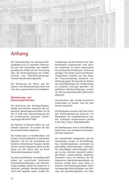 GeschÃ¤ftsbericht 2008 - Sparkasse Merzig-Wadern