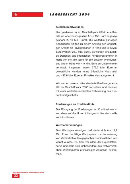 GeschÃ¤ftsbericht 2004 - Sparkasse Merzig-Wadern