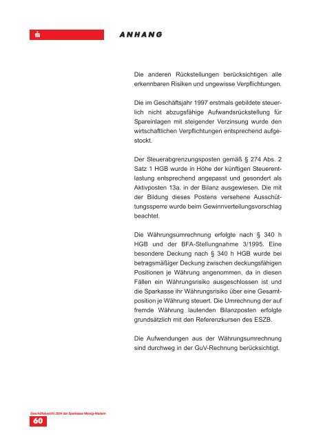 GeschÃ¤ftsbericht 2004 - Sparkasse Merzig-Wadern