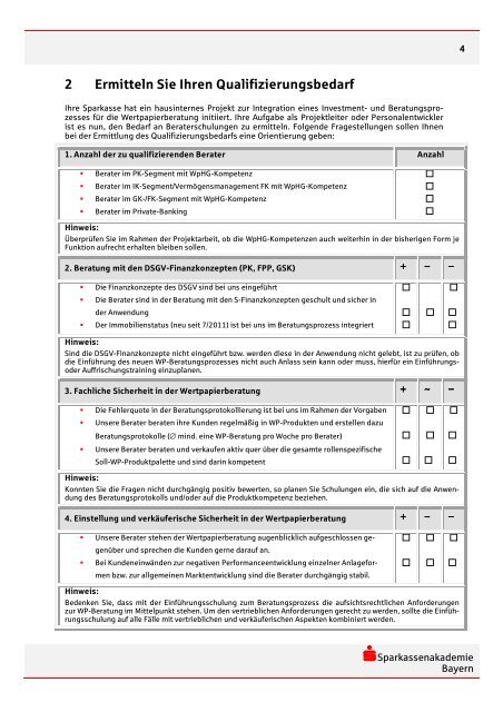 DSGV-Projekt - Sparkassenakademie Bayern