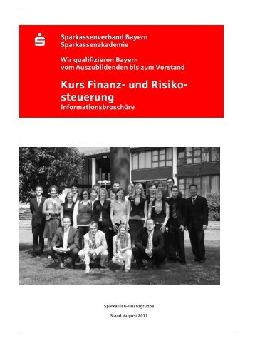 Kurs Finanz- und Risiko- steuerung - Sparkassenakademie Bayern