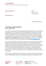 Finanzgruppe Sparkassenstiftung Schleswig-Holstein