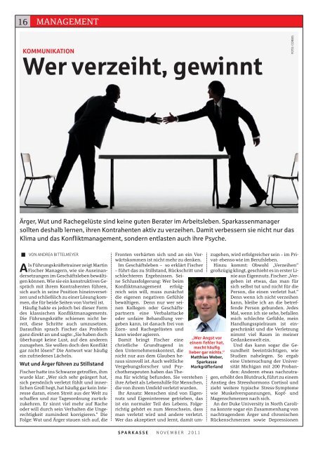 GUT VERNETZT - Sparkassenzeitung