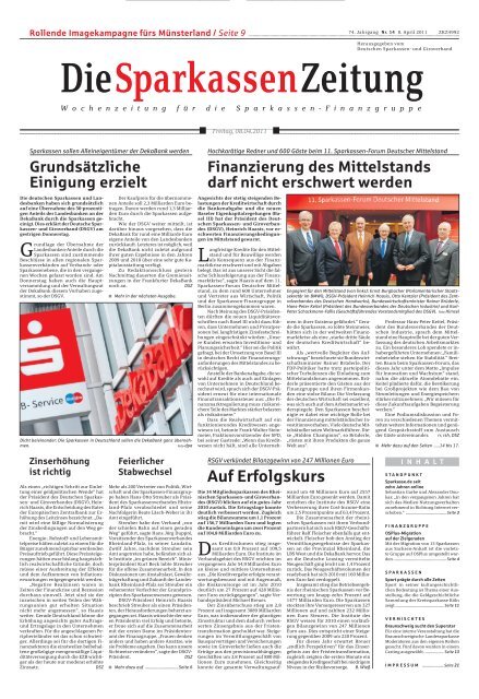 als PDF downloaden - Sparkassenzeitung