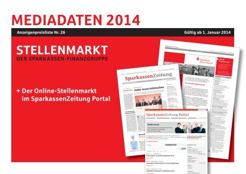 PDF Mediadaten SparkassenZeitung Stellenmarkt