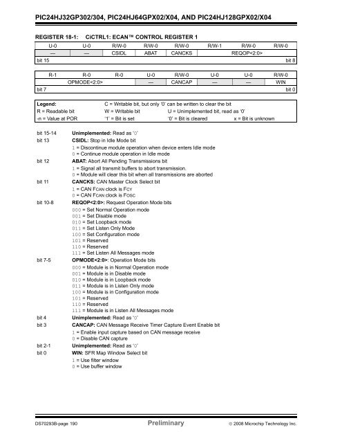 PIC24HJ64 Datasheet