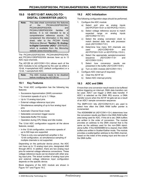 PIC24HJ64 Datasheet