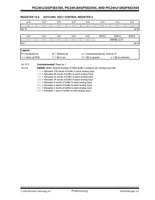 PIC24HJ64 Datasheet