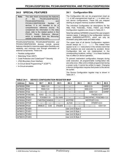 PIC24HJ64 Datasheet