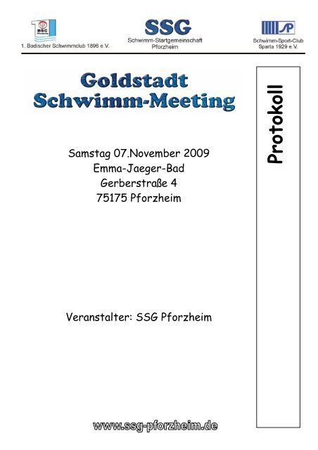 Protokoll GSM 2009 - SSC Sparta Pforzheim