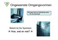 Ongewenste Omgangsvormen - De Spartaan