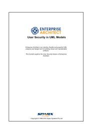 User Security in UML Models - Enterprise Architect
