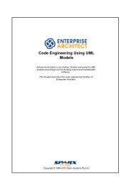 Code Engineering Using UML Models - Enterprise Architect