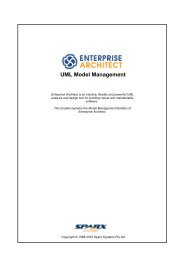 Uml model management - Enterprise Architect