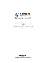 Software developers' kit - Enterprise Architect