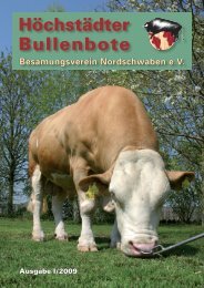 Höchstädter Bullenbote - Besamungsverein Nordschwaben eV