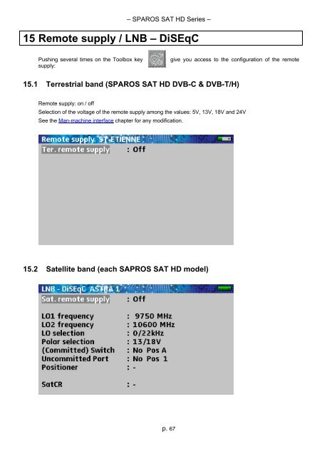 sparos sat hd - Spaun