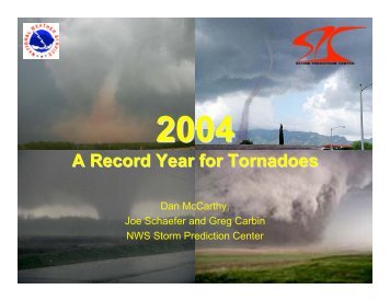 2004 Tornado Reports - Storm Prediction Center - NOAA