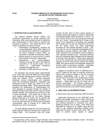 Possible Impacts of the Enhanced Fujita Scale on United States ...