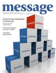 healthcare leadership in spokane - Spokane County Medical Society