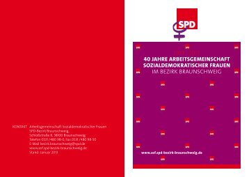 Broschüre 40 Jahre ASF - SPD-Bezirk Braunschweig