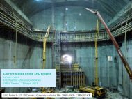 No Slide Title - LHC Machine Advisory Committee - CERN