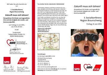 Einladung Sozialkonferenz - SPD-Bezirk Braunschweig