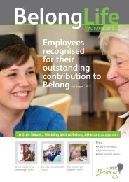 Employees recognised for their outstanding contribution to - Belong