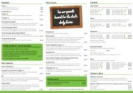 Bistro Menu - Belong Wigan