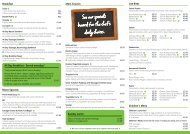 Bistro Menu - Belong Crewe