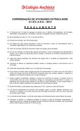 Regulamento - Colégio Anchieta