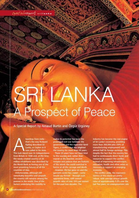 Sri Lanka Textiles 2003 - Global Business Reports