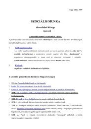 SZOCIÃLIS MUNKA