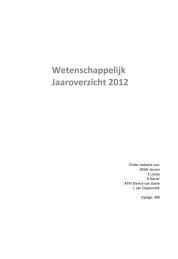 Wetenschappelijk jaaroverzicht 2012 - Catharina Ziekenhuis