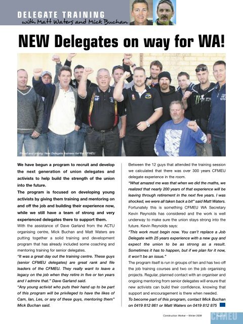 Winter Issue 2009 - cfmeu