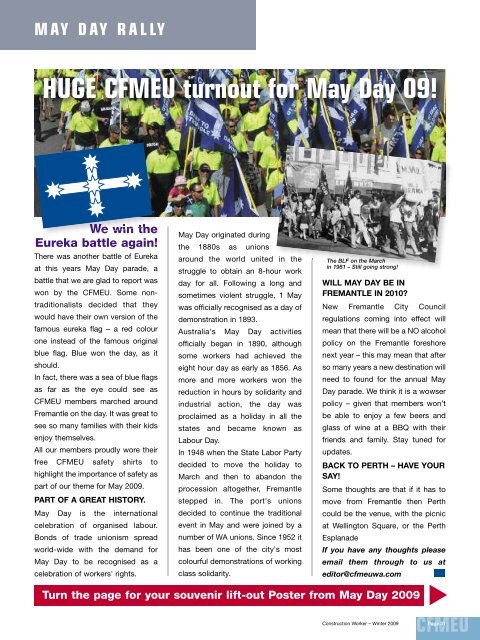 Winter Issue 2009 - cfmeu