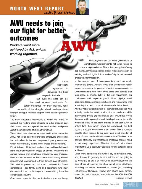 Autumn issue 2103 - cfmeu