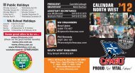 2012 NW Members RDO Calendar - cfmeu