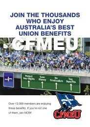 join the thousands who enjoy australia's best union benefits - cfmeu