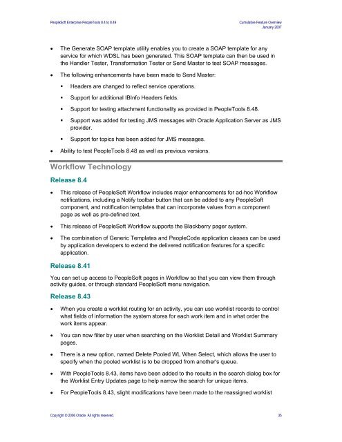 PeopleSoft Enterprise PeopleTools 8.4 to 8.49 Cumulative ... - Oracle