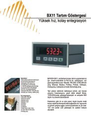 Yüksek hız, kolay entegrasyon BX11 Tartım Göstergesi - BAYKON ...