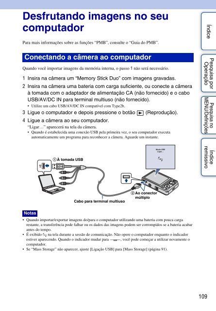 Manual da Cyber-shot - Componentes para CÃ¢meras Digitais?