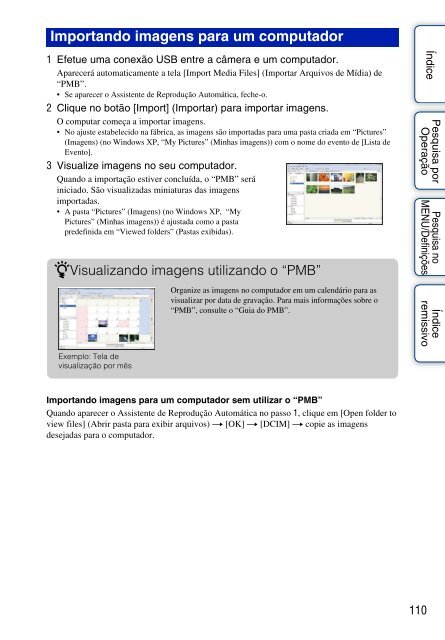 Manual da Cyber-shot - Componentes para CÃ¢meras Digitais?