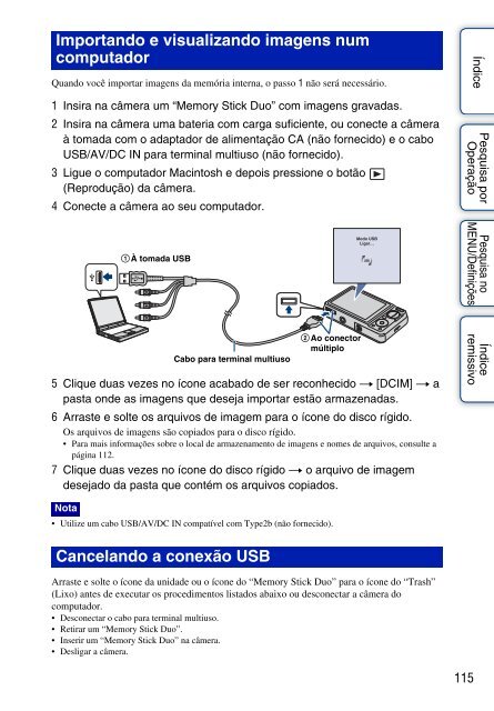 Manual da Cyber-shot - Componentes para CÃ¢meras Digitais?