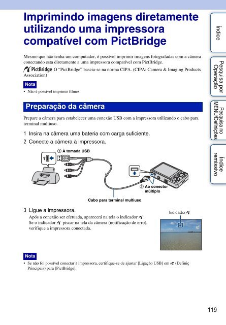 Manual da Cyber-shot - Componentes para CÃ¢meras Digitais?