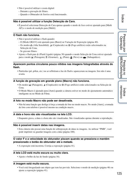 Manual da Cyber-shot - Componentes para CÃ¢meras Digitais?