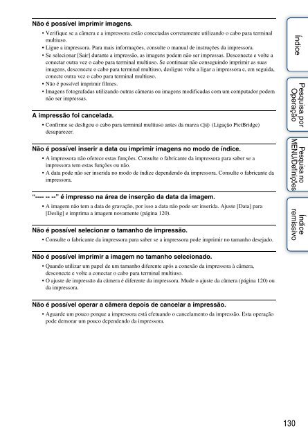 Manual da Cyber-shot - Componentes para CÃ¢meras Digitais?