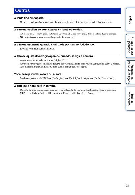 Manual da Cyber-shot - Componentes para CÃ¢meras Digitais?